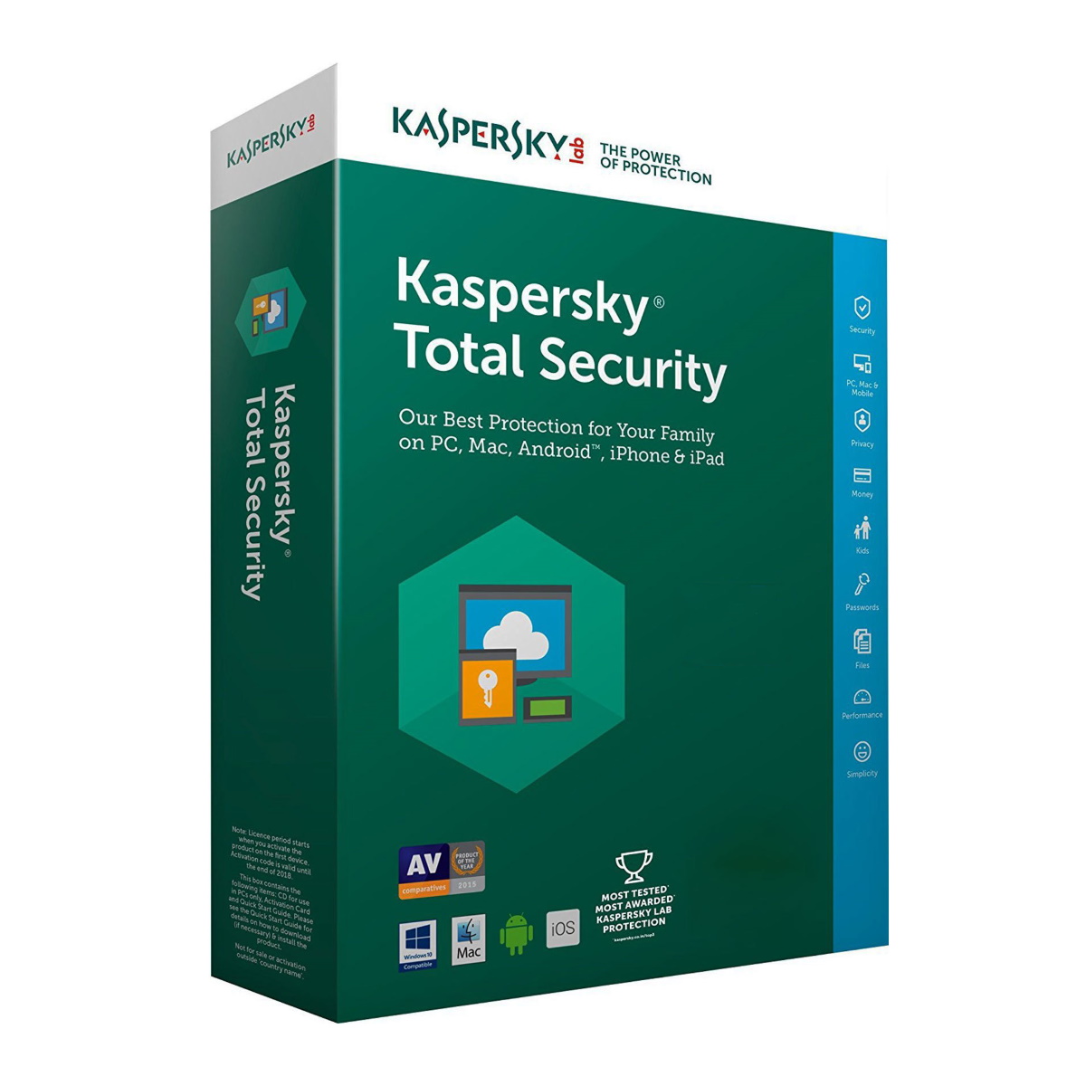 Kaspersky Total Security 10 dispositivos por 1 año